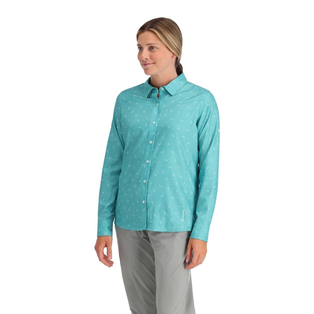 Simms Isle Shirt Women's in Dragonfly Gulf Blue